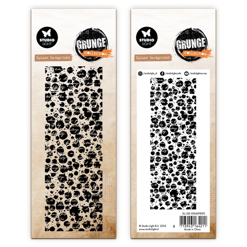 Studio Light Grunge – Clear Stamp Splash Background