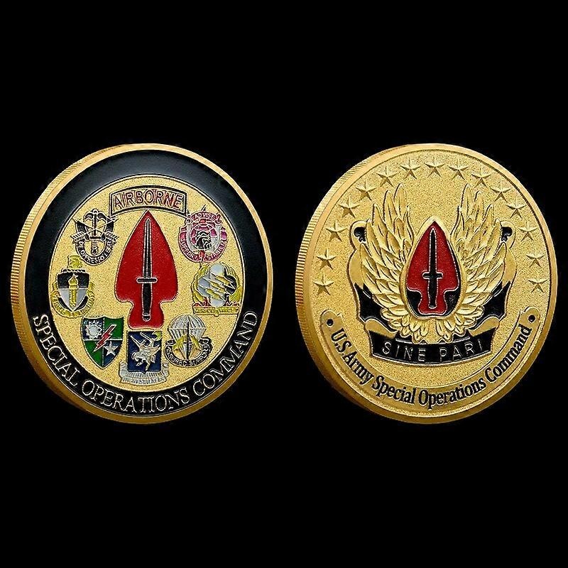 [] United States Honor Airborne Challenge Coin US Army Special Operations Command Commemorative Coin Collectible