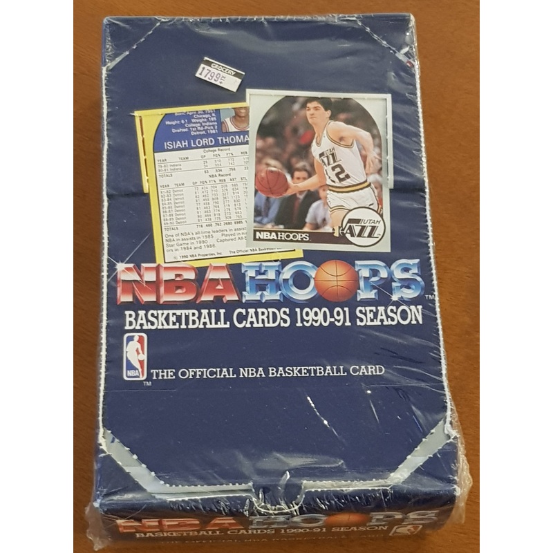 1990-91 NBA Hoops Series One Sealed Trading Card Box