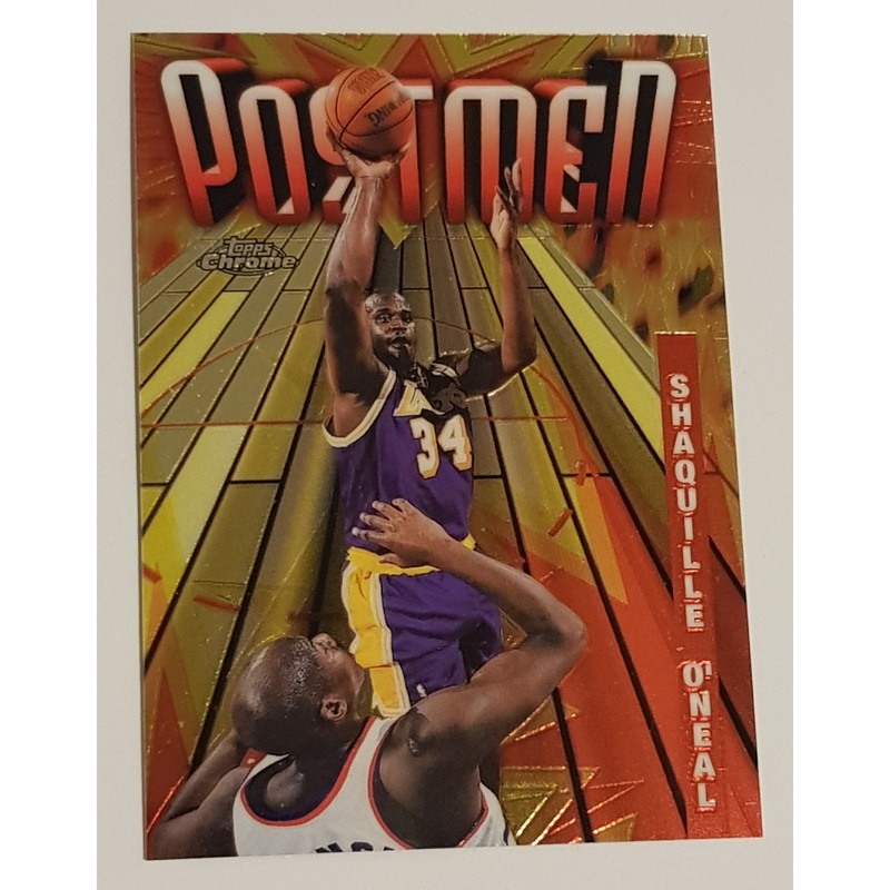 1998-99 Topps Chrome Basketball Season’s Best Postmen Shaquille O’Neal #SB21 Trading Card Insert