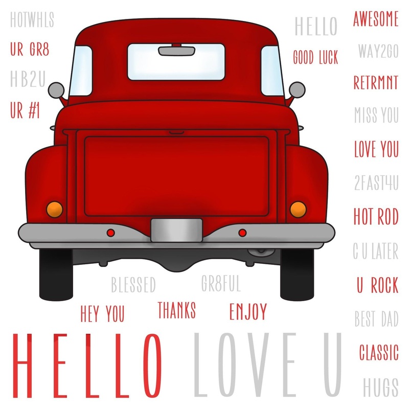 Big Pickup Tailgate – 6×6 Stamp Set