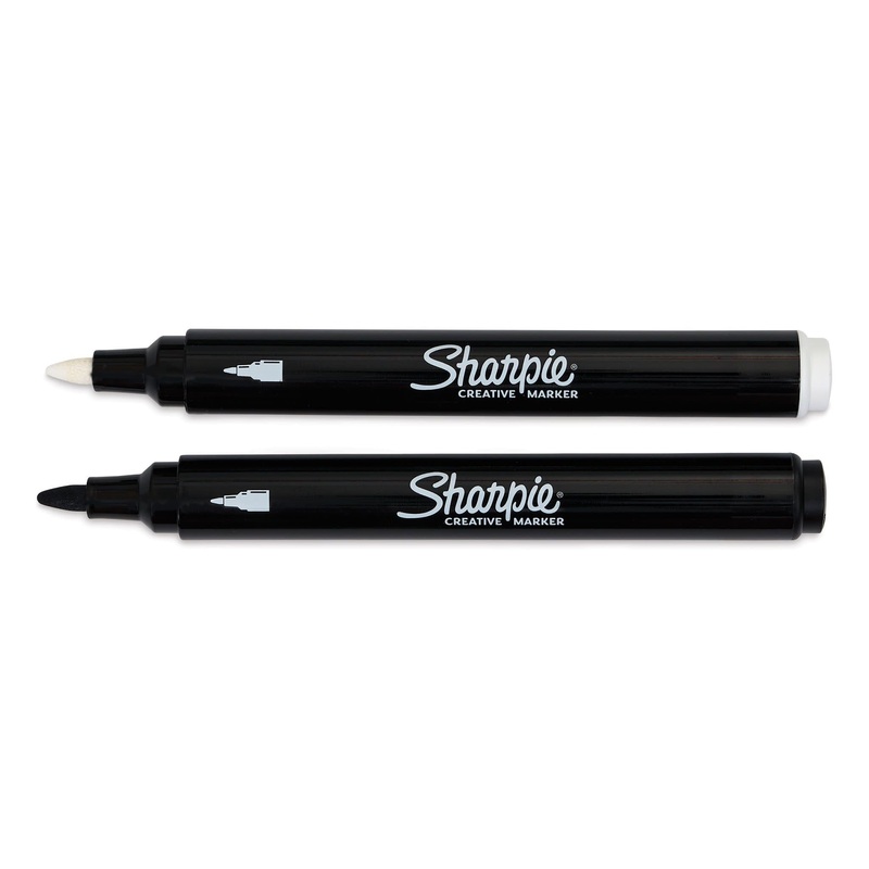 Creative Markers by Sharpie – Black and White Bullet Tip