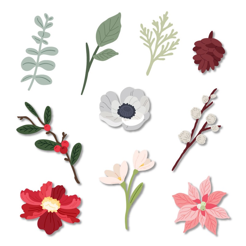 Lovely Layers: Mini Holiday Florals – Honey Cuts