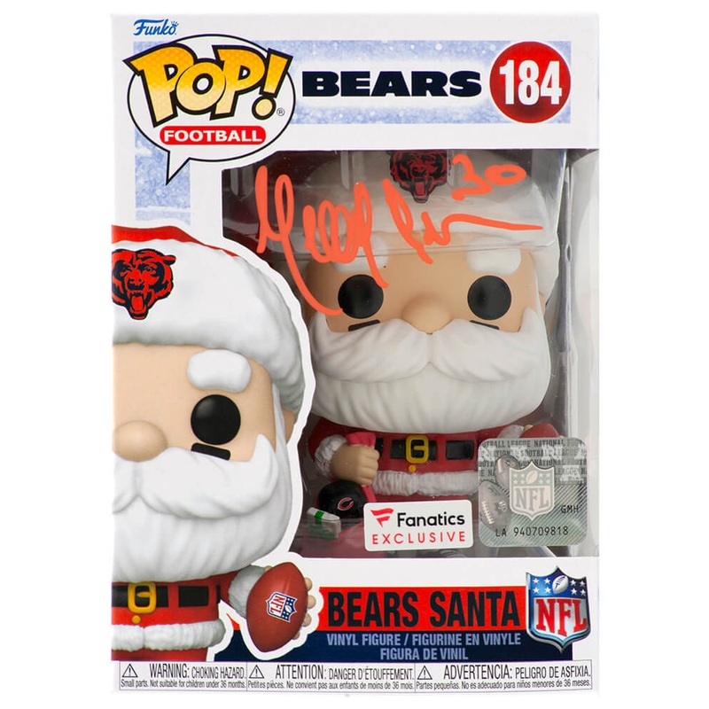 Mike Brown Signed Chicago Bears SANTA Funko Pop Doll #184 -(SCHWARTZ SPORTS COA)
