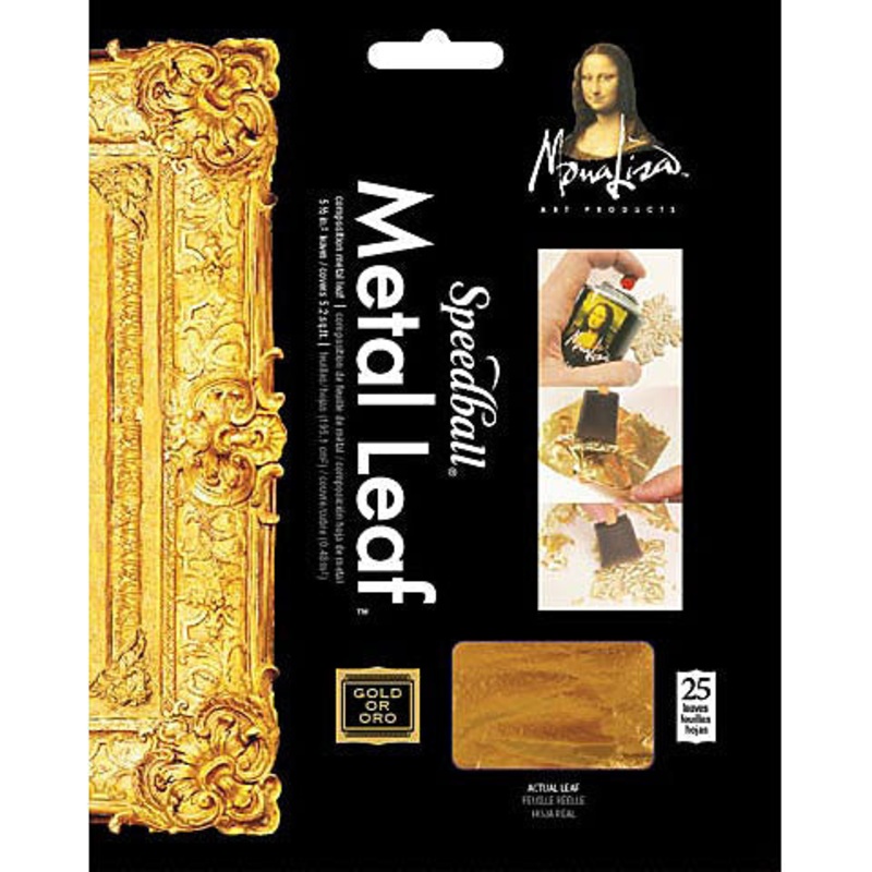 Mona Lisa Metal Leafing Sheets, Gold – 5-1/2 x 5-1/2/Sht.