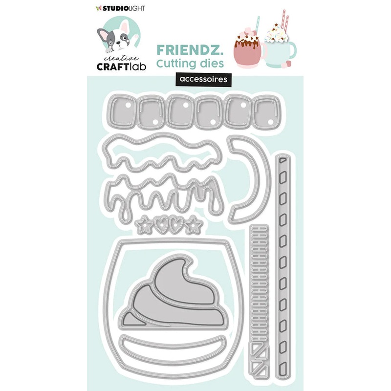Studio Light Cutting Die Cocoa Accessoires Friendz 128x85x1mm 10 PC nr.431