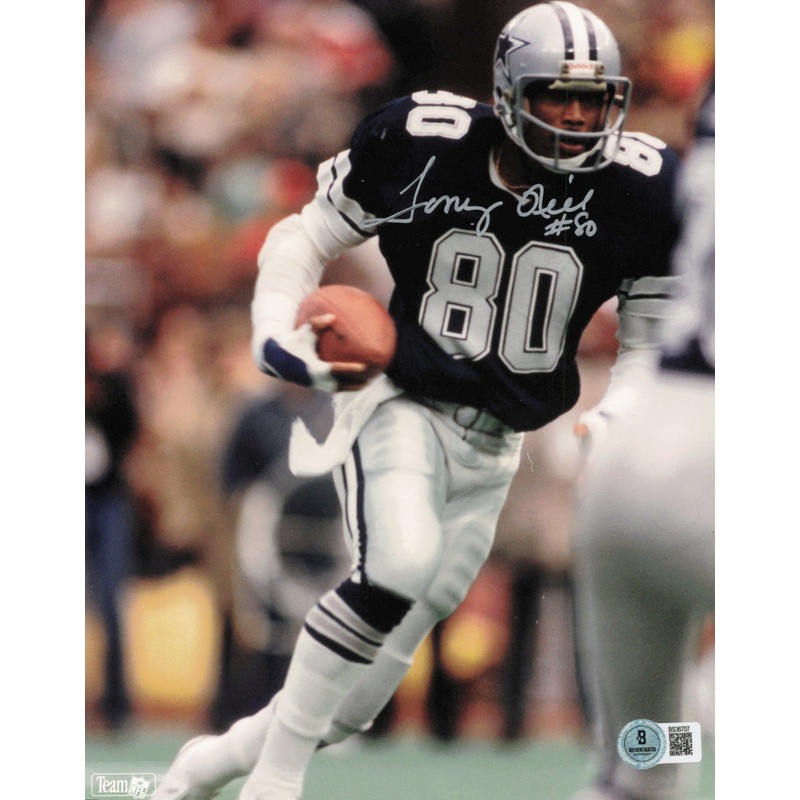 Tony Hill Autographed Signed 8×10 Photo Dallas Cowboys Beckett BAS QR #BS36707