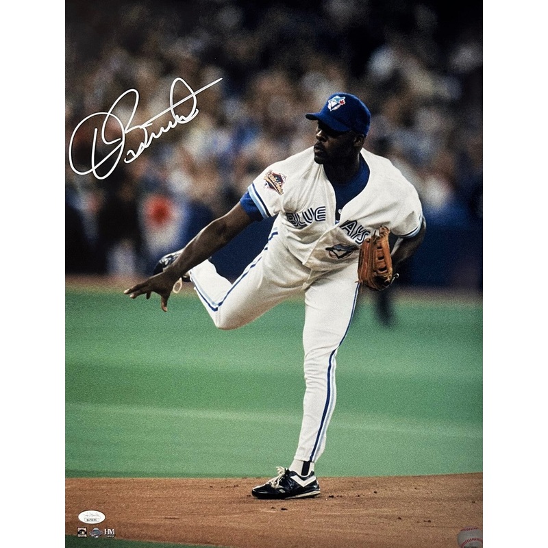 Blue Jays World Series Champ DAVE STEWART Signed 16×20 photo #1 AUTO – JSA