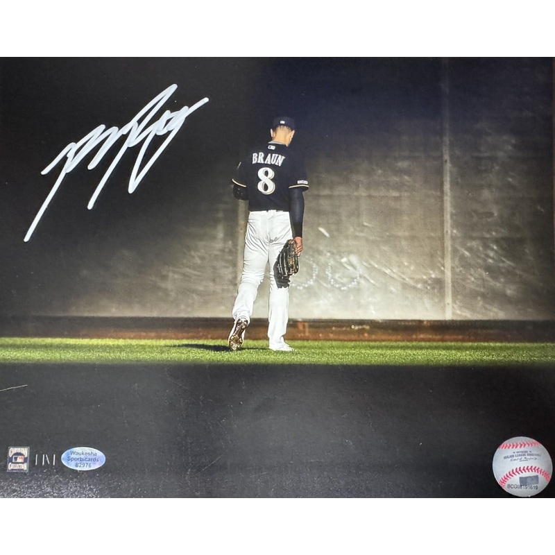 Brewers 07 ROY, 11 NL MVP & All Star RYAN BRAUN Signed 8×10 Photo #13 AUTO