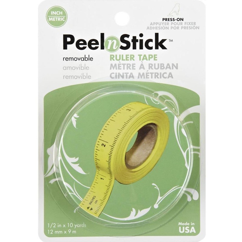 Removeable Adhesive Ruler Tape 1/2 x 10 yd