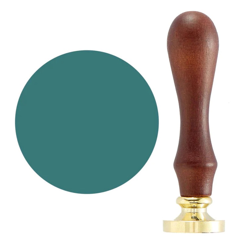 Spellbinders 1 SOLID CIRCLE BRASS WAX SEAL WITH HANDLE FROM THE SEALED BY SPELLBINDERS COLLECTION
