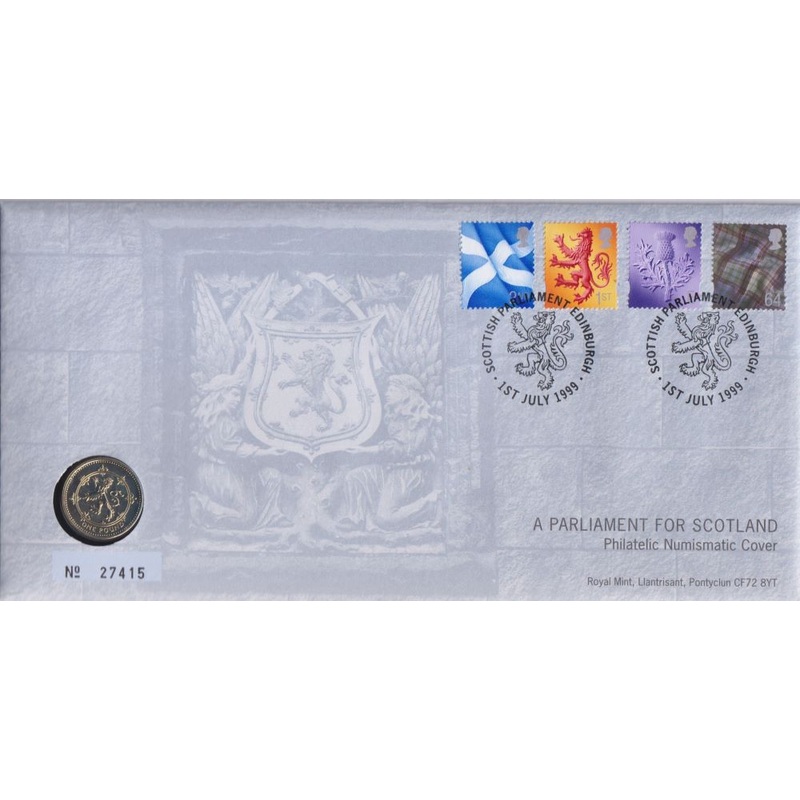 11 July 1999 – A Parliament for Scotland Cover – Royal Mint