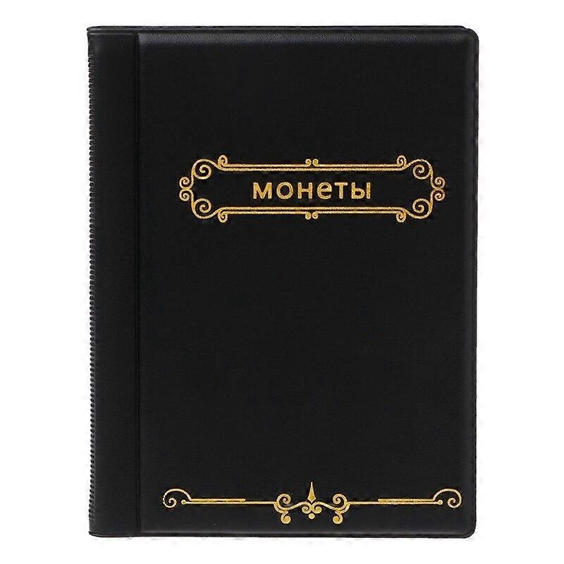 120 Coin Storage Holder Album Collection Book Money Penny Photograph Pockets(black)