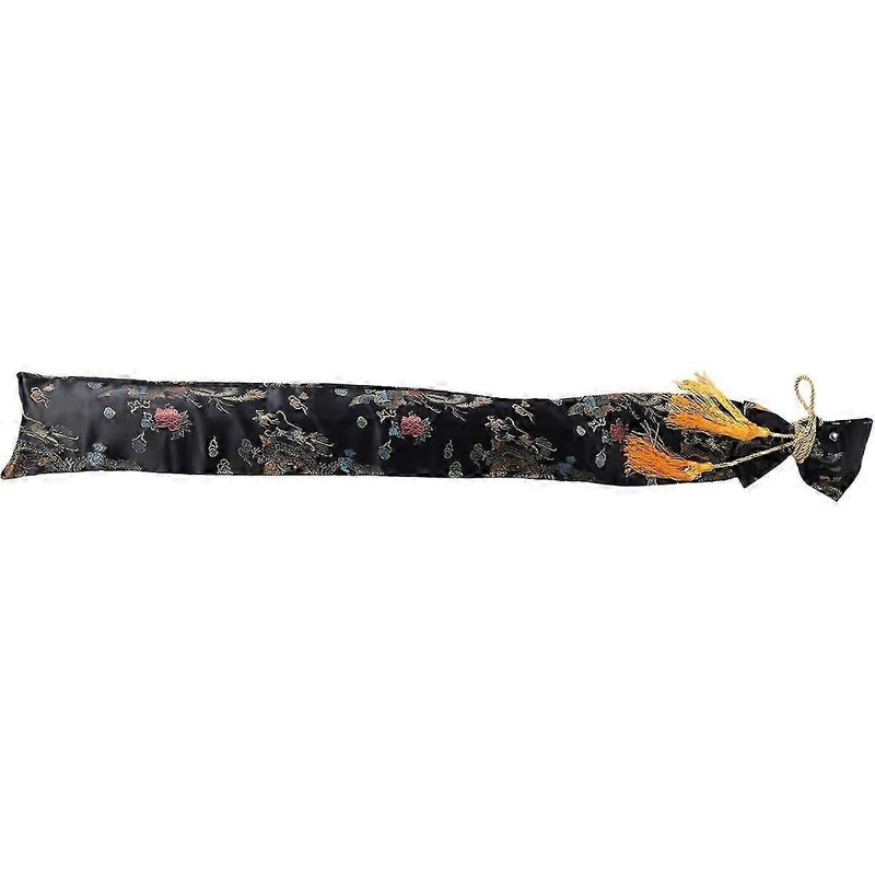 135cm Dragon and Phoenix Katana Samurai Sword Bag Tissu Black