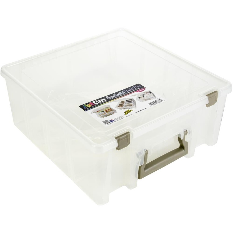 ArtBin Super Satchel Double Deep 15.25X14X6.25 Translucent