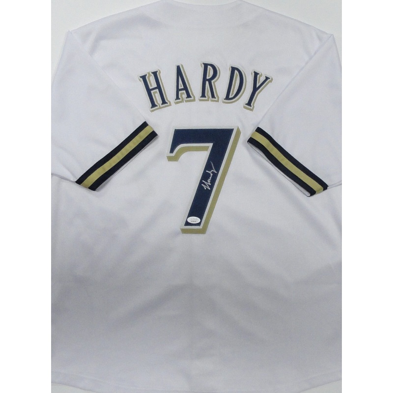 Brewers All Star JJ HARDY Signed Custom Replica White Jersey AUTO – JSA