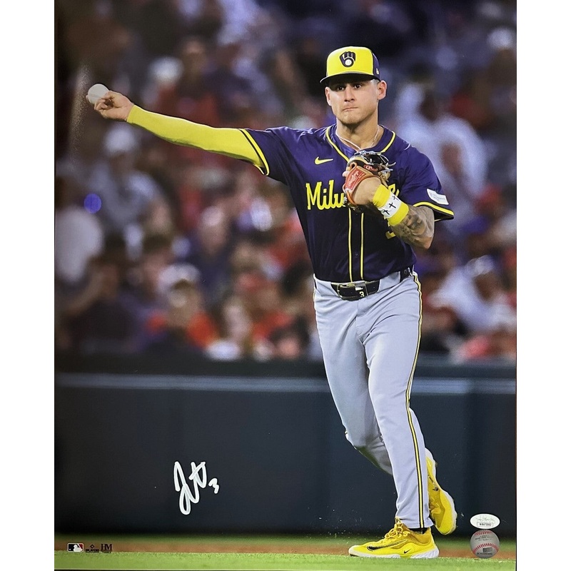 Brewers Infielder JOEY ORTIZ Signed 16×20 Photo #2 AUTO – JSA