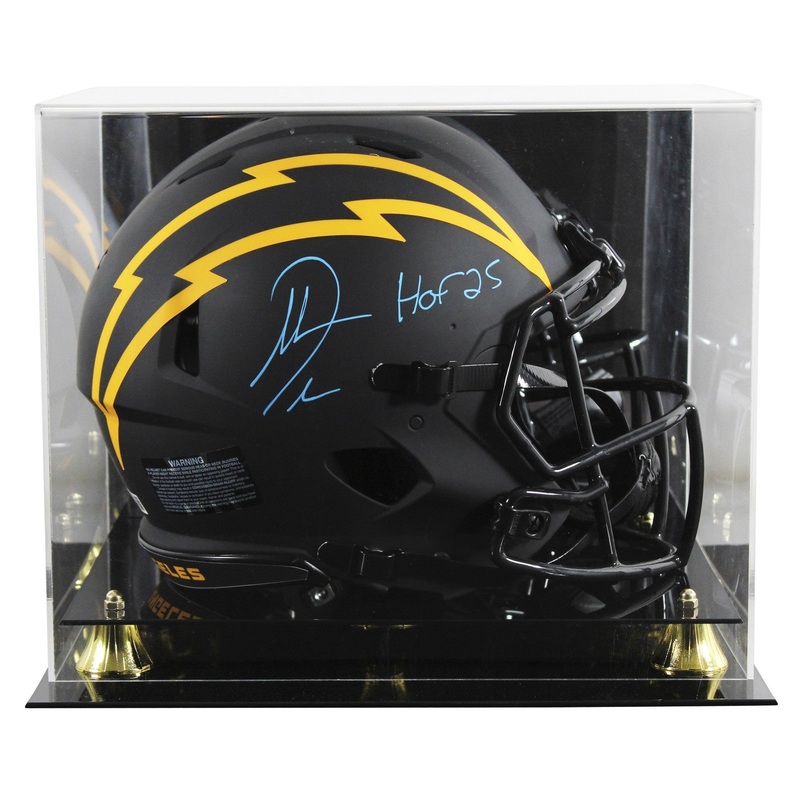 Chargers Antonio Gates HOF Signed Eclipse F/S Speed Proline Helmet W/ Case BAS