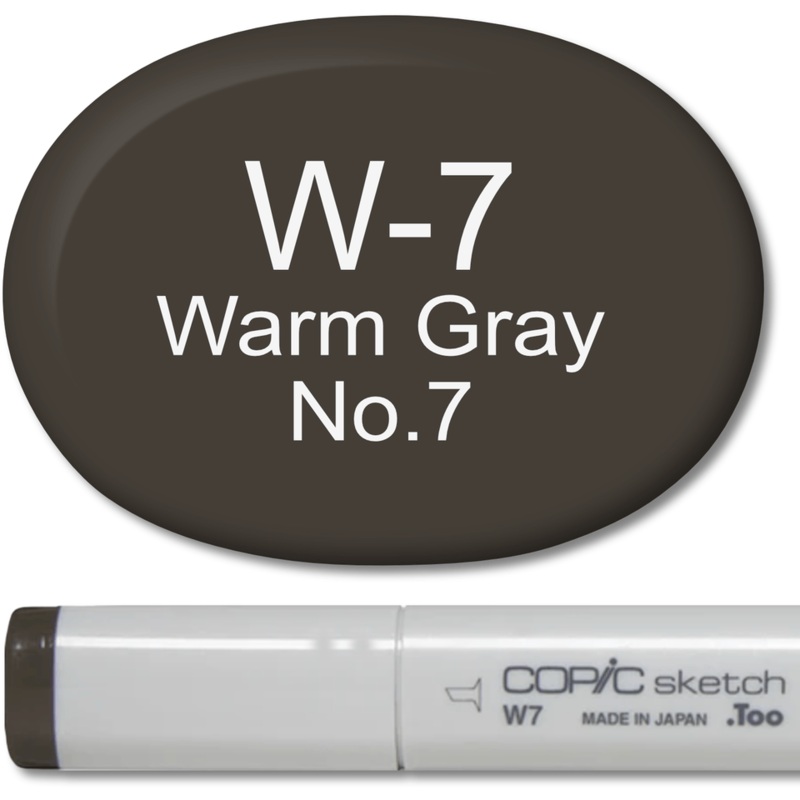 Copic Sketch Marker – W7 Warm Gray 7