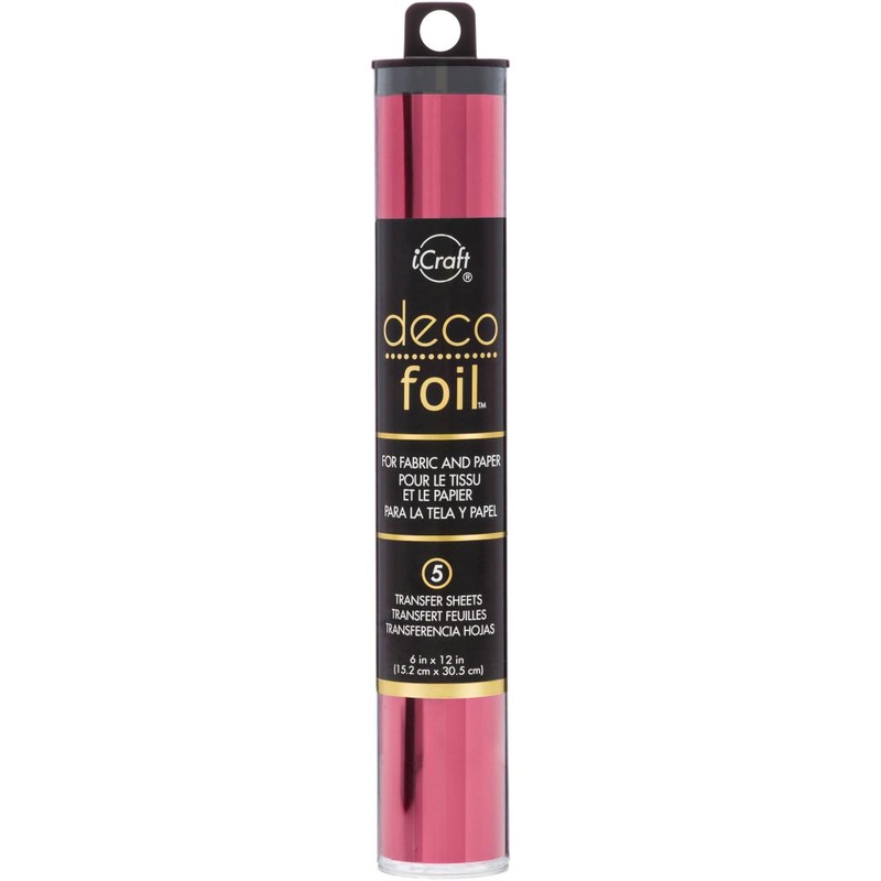 Deco Foil Transfer Sheets 6X12 5/Pkg – Wild cherry