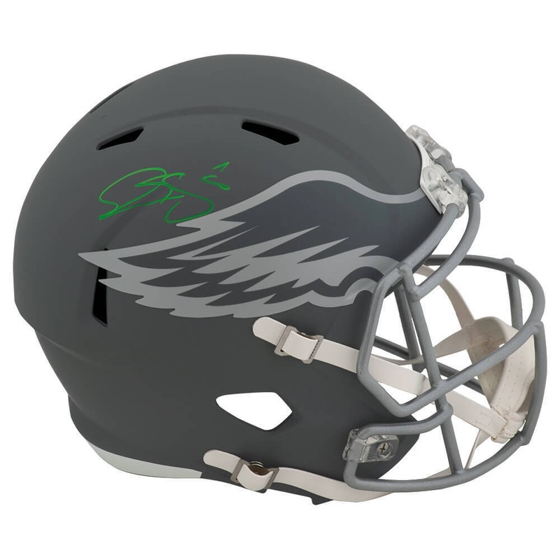Donovan McNabb Signed Eagles SLATE Riddel Full Size Rep Helmet – (SCHWARTZ COA)