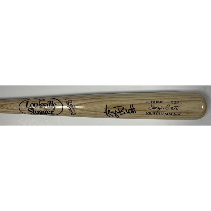 GEORGE BRETT Signed Louisville Slugger Game Model Blonde Bat AUTO – BAS