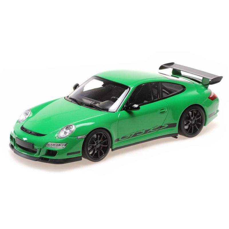 PORSCHE 911 GT3 RS – 2007 – GREEN – 1:18 Scale Diecast Model Car