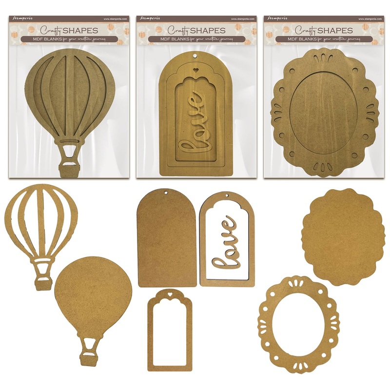 Stamperia Timeless MDF Crafty Shapes Bundle