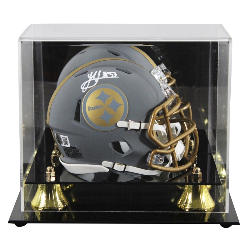 Steelers Jack Sawyer Signed Slate Speed Mini Helmet W/ Case BAS Witnessed