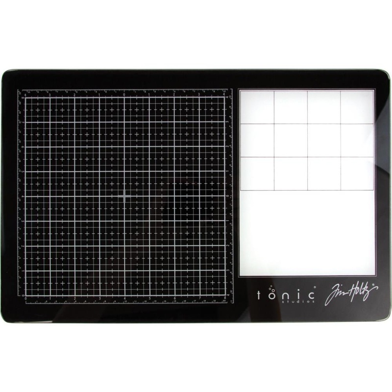 Tim Holtz Travel Glass Media Mat 10.25X15.5
