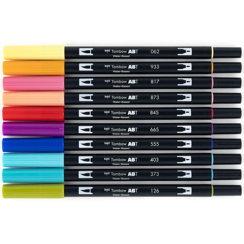 Tombow Dual Brush Pens 10/Pkg Retro