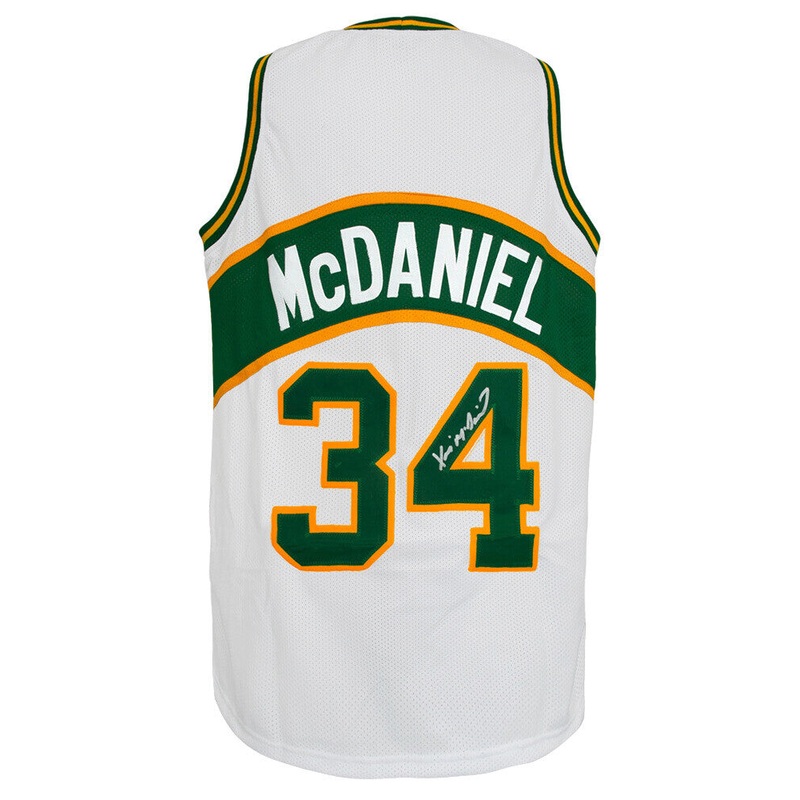 Xavier McDaniel Signed White Throwback Custom Basketball Jersey – (SCHWARTZ COA)