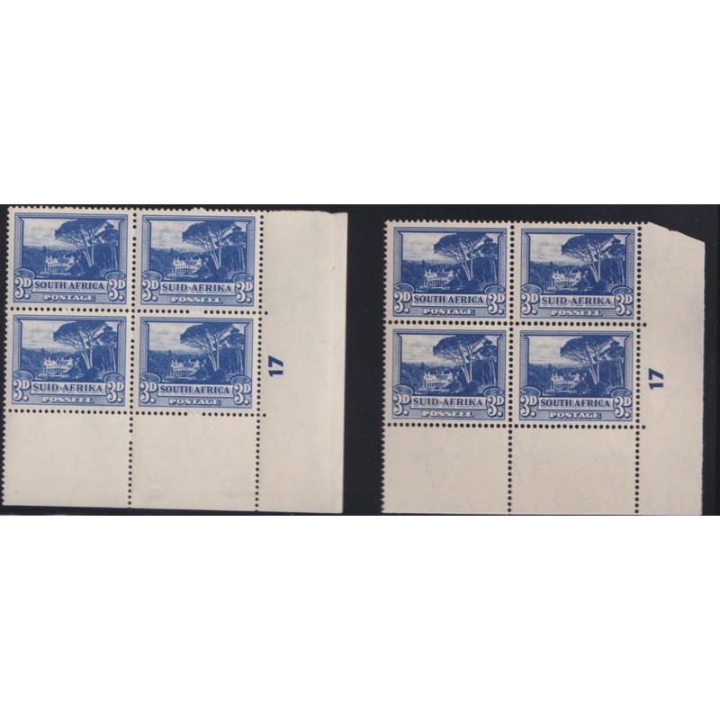 1949/1954  3d  CYLINDER  BLOCKS  UM   – SACC 116/116b