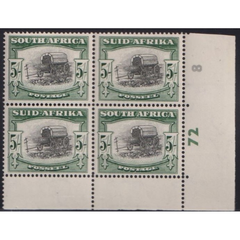 1954  5/-   CYLINDER  BLOCK M/UM   – SACC 121a