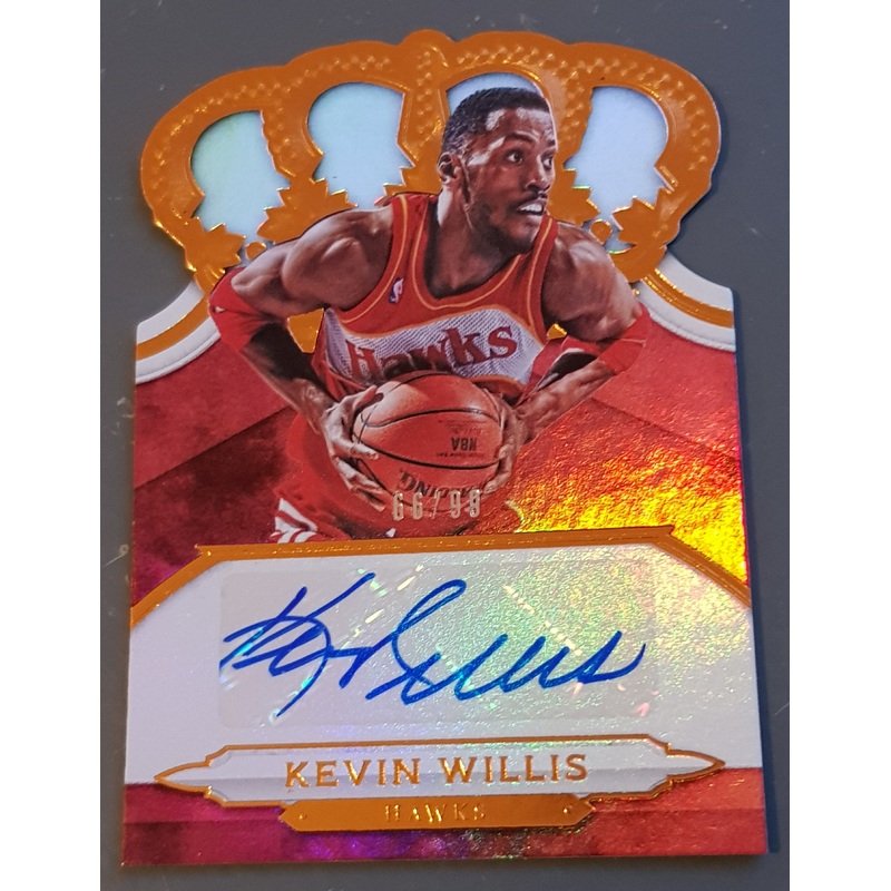 2018-19 Panini Crown Royale Basketball Kevin Willis #CA-KWL #/99 Autograph Card