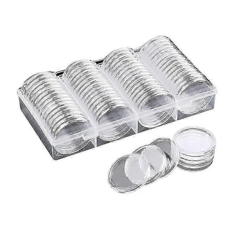40 mm Coin Capsules Coin Case Coin Holder Storage Container with Storage Organizer Box for Coin Col jn