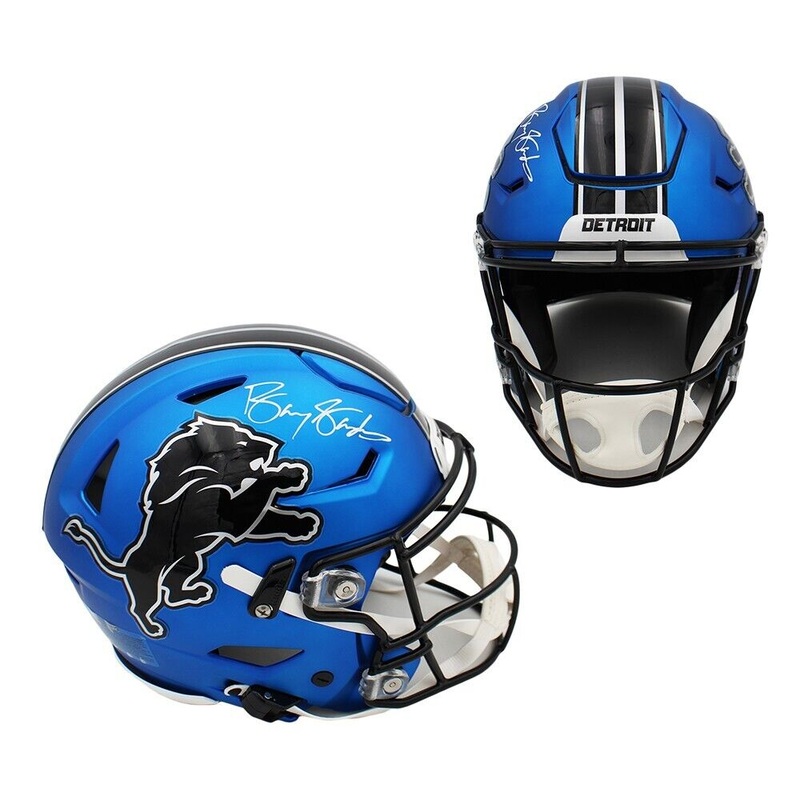 Barry Sanders Signed Detroit Lions Speed Flex Auth Alternate 2024 NFL Helmet