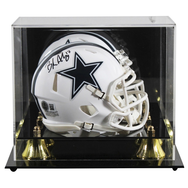 Cowboys Brandon Aubrey Signed On-Field Alt 2022 Speed Mini Helmet W/ Case BAS W