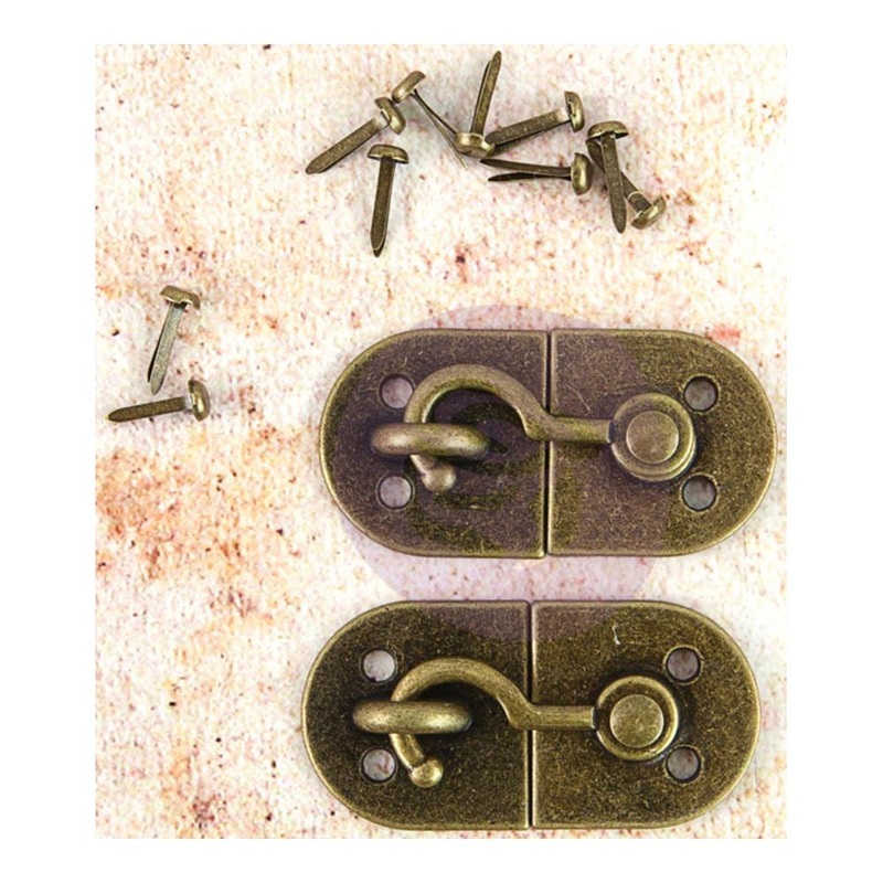 Memory Hardware Embellishments – Montmartre Metal Latch W/Brads