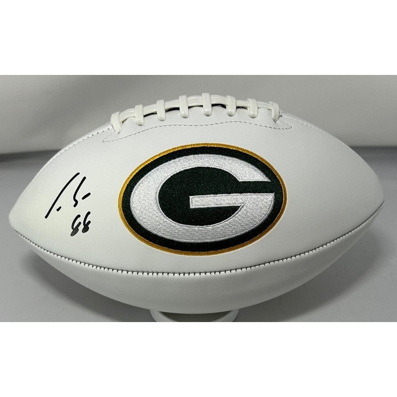 Packers LUKE MUSGRAVE Signed Full Size White Panel Green Bay LOGO Football AUTO
