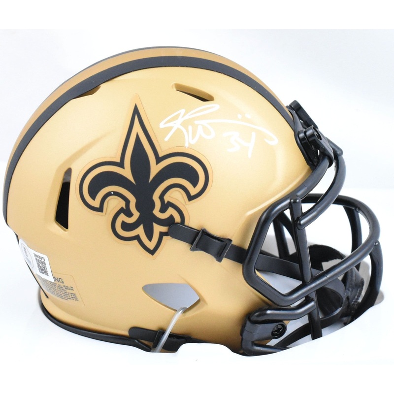 Ricky Williams Signed New Orleans Saints Rave Speed Mini Helmet – Beckett W Holo