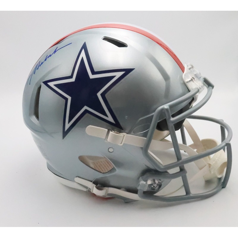Roger Staubach autographed Pro Speed Cowboys Helmet Inscribed HOF 85