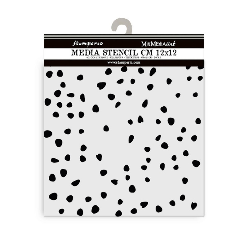 Stamperia Timeless Thick Stencil 12x12cm Petals Texture