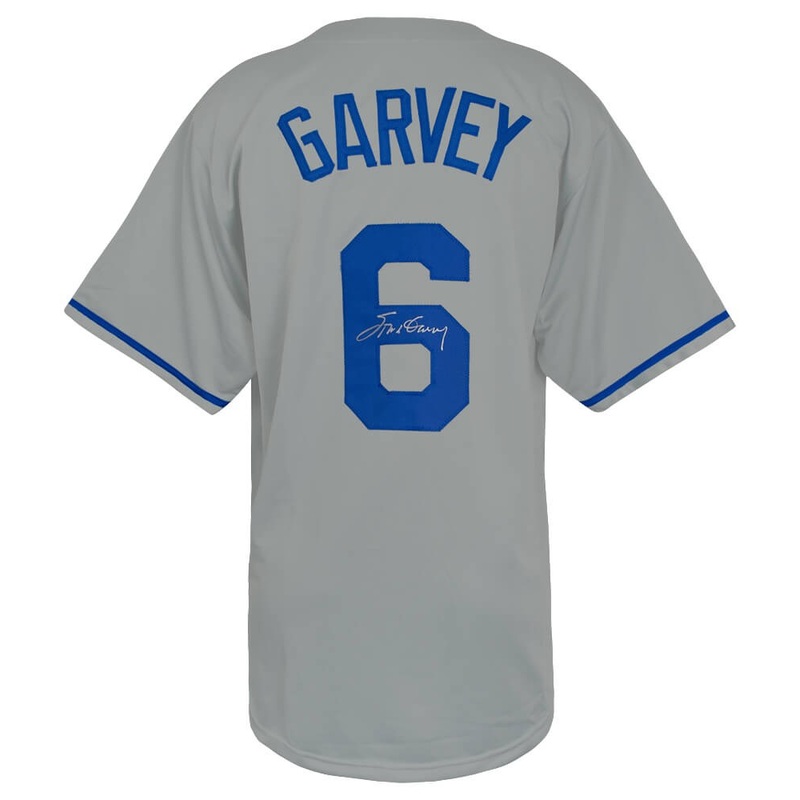 Steve Garvey (DODGERS) Signed Grey Custom Baseball Jersey – (SCHWARTZ COA)