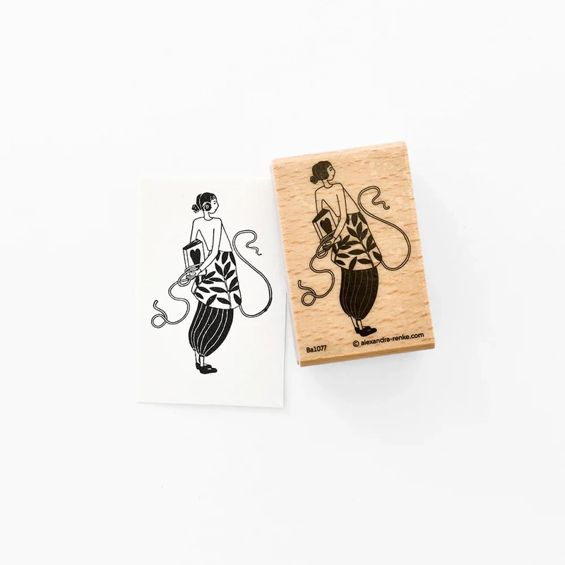 Alexandra Renke Wooden Stamp Book Figurines Child