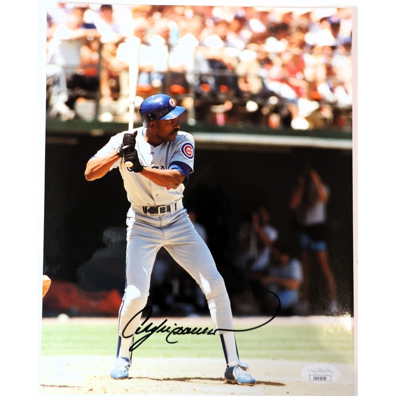 Andre Dawson Autographed Chicago Cubs 8×10 Photo JSA COA
