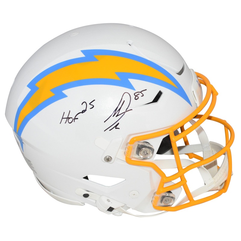 ANTONIO GATES SIGNED LOS ANGELES CHARGERS AUTHENTIC SPEEDFLEX HELMET W/ HOF 25