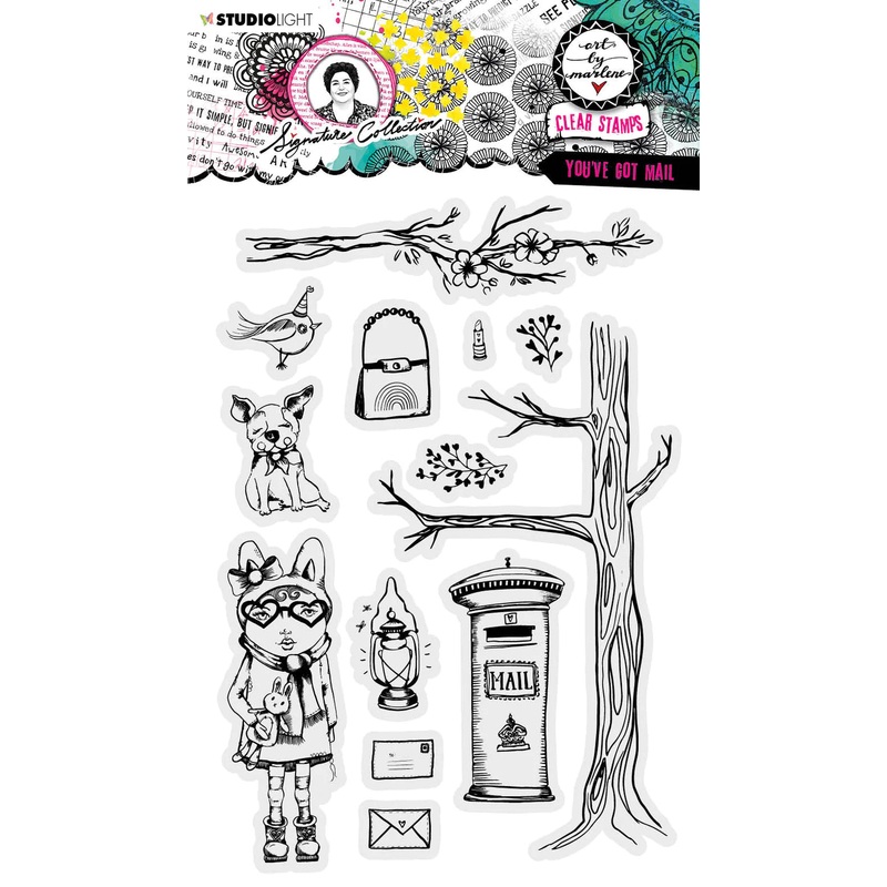 Art By Marlene Clear Stamp You’ve Got Mail Signature Collection 265x153x1mm 13 PC nr.472