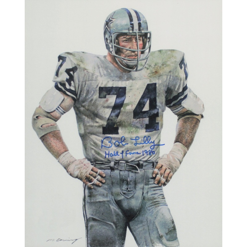 Bob Lilly Autographed Signed 8×10 Photo Dallas Cowboys SKU #245881