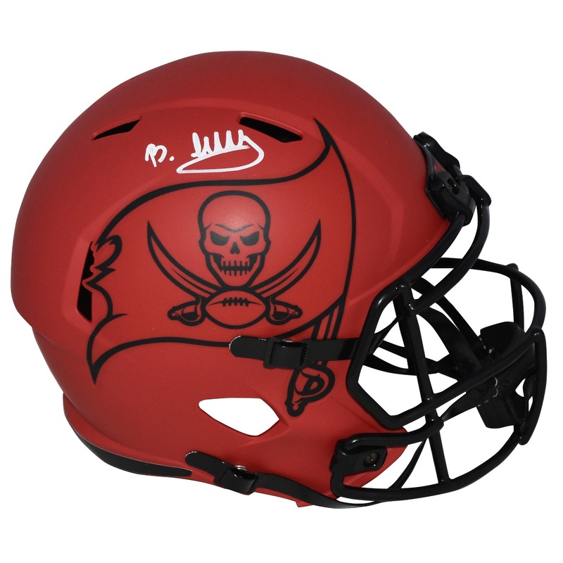 BUCKY IRVING SIGNED TAMPA BAY BUCCANEERS RAVE FULL SIZE SPEED HELMET BECKETT